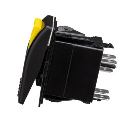 ON-OFF Yellow Switch 5-Pin 12V-24V - Safety Lock - 2