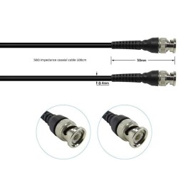 P1013 BNC Q9 Male to BNC Q9 Male Oscilloscope Test Probe - 2