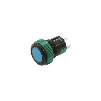 P57 19MM Led Plastic Push Button Blue - 1