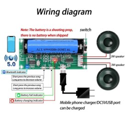 PAM8403 XH-A153 2x5W Bluetooth Amfi Modülü - 4