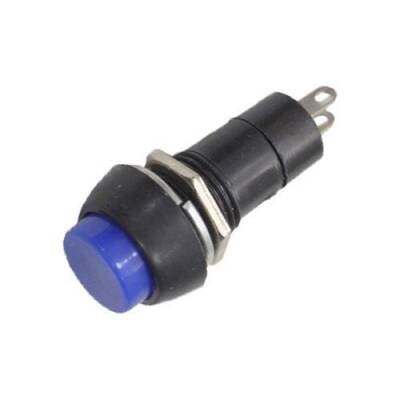 PBS-11A 12mm Keyed Push Button - Blue - 1