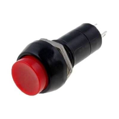 PBS-11A 12mm Keyed Push Button - Red - 1