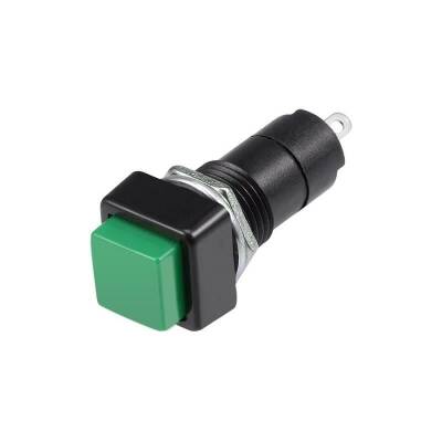 PBS-306A 12mm Keyed Push Button - Green - 1