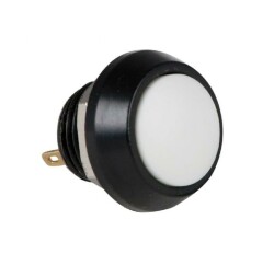 PBS-33B 12mm Push Button - White - 1