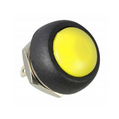 PBS-33B 12mm Push Button - Yellow - 1