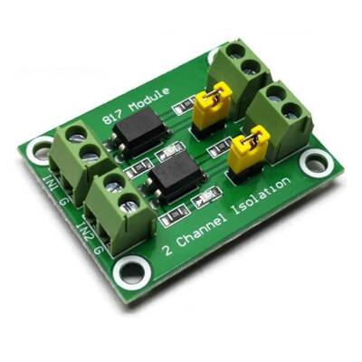 PC817 2 Channel Optocoupler Isolation Module - 1