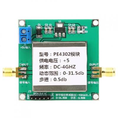 PE4302 Digital Programmable Stepped Attenuator Module DC 4GHZ 0-31.5DB - 2