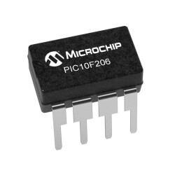 PIC10F206-I/P DIP-8 4MHz Microcontroller - 1