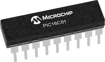 PIC16C61-20/P DIP-18 20MHz Microcontroller - 1