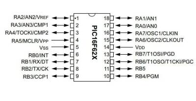 PIC16F628-04/P DIP-18 4MHz Microcontroller - 2