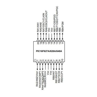 PIC16F628A SMD SOIC-18 8-Bit 20MHz Microcontroller - 2