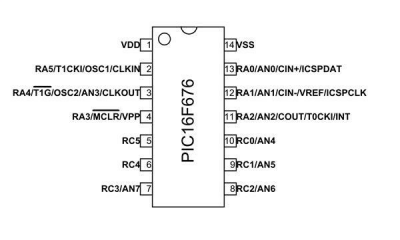 PIC16F676 DIP14 8-Bit 20MHz Mikrodenetleyici - 2