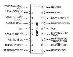 PIC16F88 I/P PDIP-18 8-Bit 20 MHz Microcontroller - 2