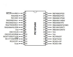 PIC18F2450-I/SP DIP-28 48MHz Mikrodenetleyici - 2