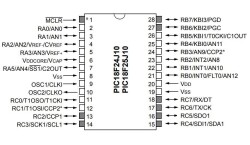 PIC18F24J10-I/SP DIP-28 40MHz Mikrodenetleyici - 2