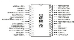 PIC18F2520-I/SP DIP-28 40MHz Microcontroller - 2