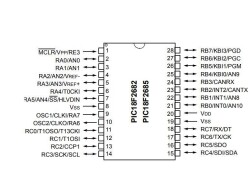 PIC18F2685-E/SP DIP-28 40MHz Microcontroller - 2