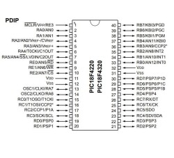 PIC18F4220-I/P DIP-40 40MHz Microcontroller - 2