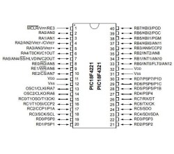 PIC18F4221-I/P DIP-40 40MHz Microcontroller - 2