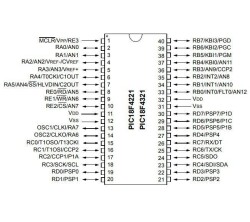 PIC18F4321-I/P DIP-40 40MHz Microcontroller - 2