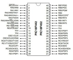 PIC18F442-I/P DIP-40 40MHz Microcontroller - 2