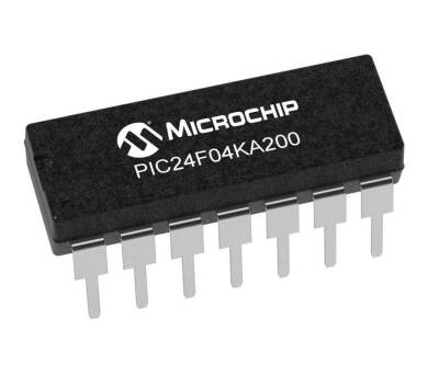 PIC24F04KA200-I/P DIP-14 32MHz Microcontroller - 1