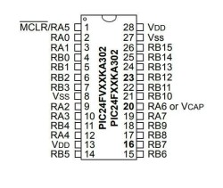 PIC24F32KA302-I/SP DIP-28 32MHz Microcontroller - 2