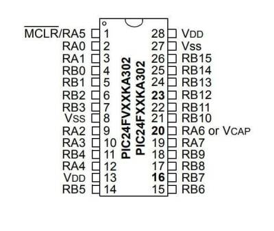 PIC24F32KA302-I/SP DIP-28 32MHz Microcontroller - 2