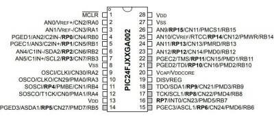 PIC24FJ64GA002-I/SP DIP-28 32MHz Mikrodenetleyici - 2