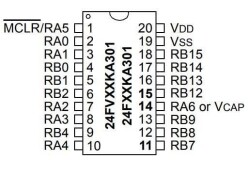 PIC24FV16KA301-I/P DIP-20 32MHz Microcontroller - 2