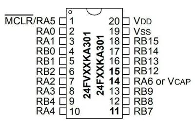 PIC24FV32KA301-I/P PDIP-20 32MHz Microcontroller - 2