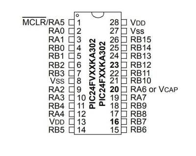 PIC24FV32KA302-I/SP DIP-28 32MHz Microcontroller - 2