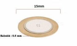 Piezo Disc Element - 15mm Diameter - 1