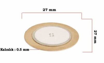 Piezo Disc Element- 27 mm Diameter - 1