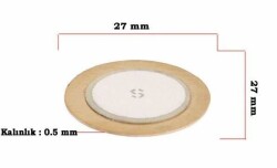 Piezo Disk Element- 27 mm Çap - 1