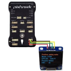 Pixhawk Compatible Oled Screen 0.96'' I2C 128x64 - 3