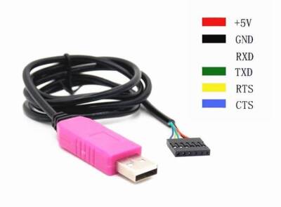 PL2303HXD 6 Pin USB-TTL Seri Dönüştürücü Kablo - 2