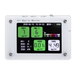 PM2.5 TVOC CO2 HCHO AQI Air Quality Monitor - A3 - 1