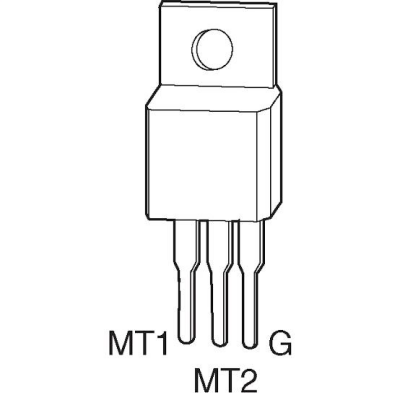 Q4008LT - TO220 8A 400V Thyristor - 2