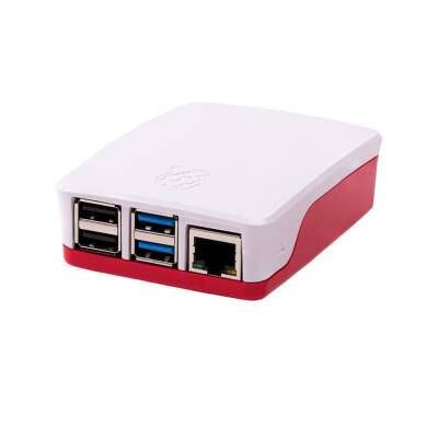 Raspberry Pi 4 Enclosure Box - White Red - 3