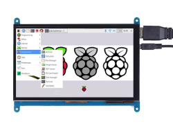 Raspberry Pi 7'' 800x480 Touch HDMI Display - 1