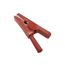 Red Battery Clip Crocodile - Banana Socket Input 