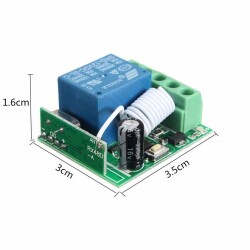 Rf Wireless 1 Channel Relay Module Control Set 12V 10A - 2