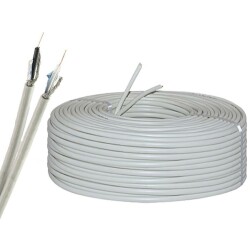 RGU4 Mini Twin Coaxial Cable - 1 Meter 