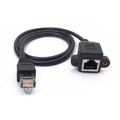 RJ45 1m Panel Type Ethernet Extension Cable - 1