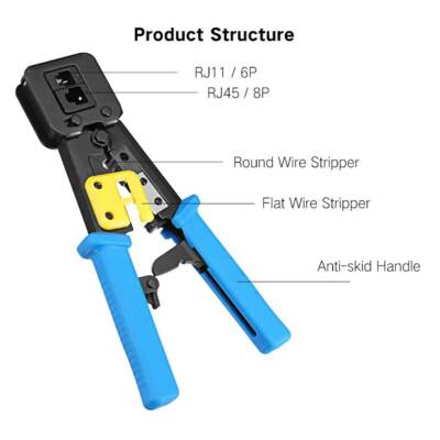 RJ45 Cat5 Cat6 RJ11 New Generation Network Crimping Pliers - 2