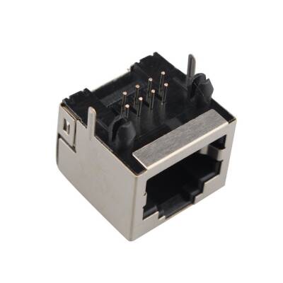 RJ45 Female Ethernet Connector - PCB Type 16x16x13mm - 1