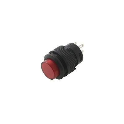 RL16-503A 16MM Self-locking Led Plastic Button Red - 1