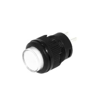 RL16-503A 16MM Self-locking Led Plastic Button White - 1