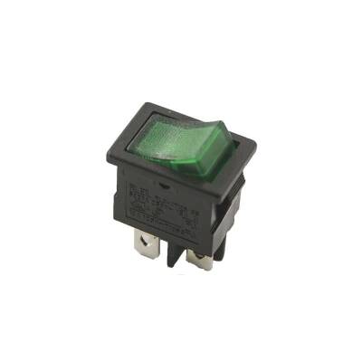 RL3-4 ON-OFF Green Illuminated Switch 4-Pin KCD1 - 1